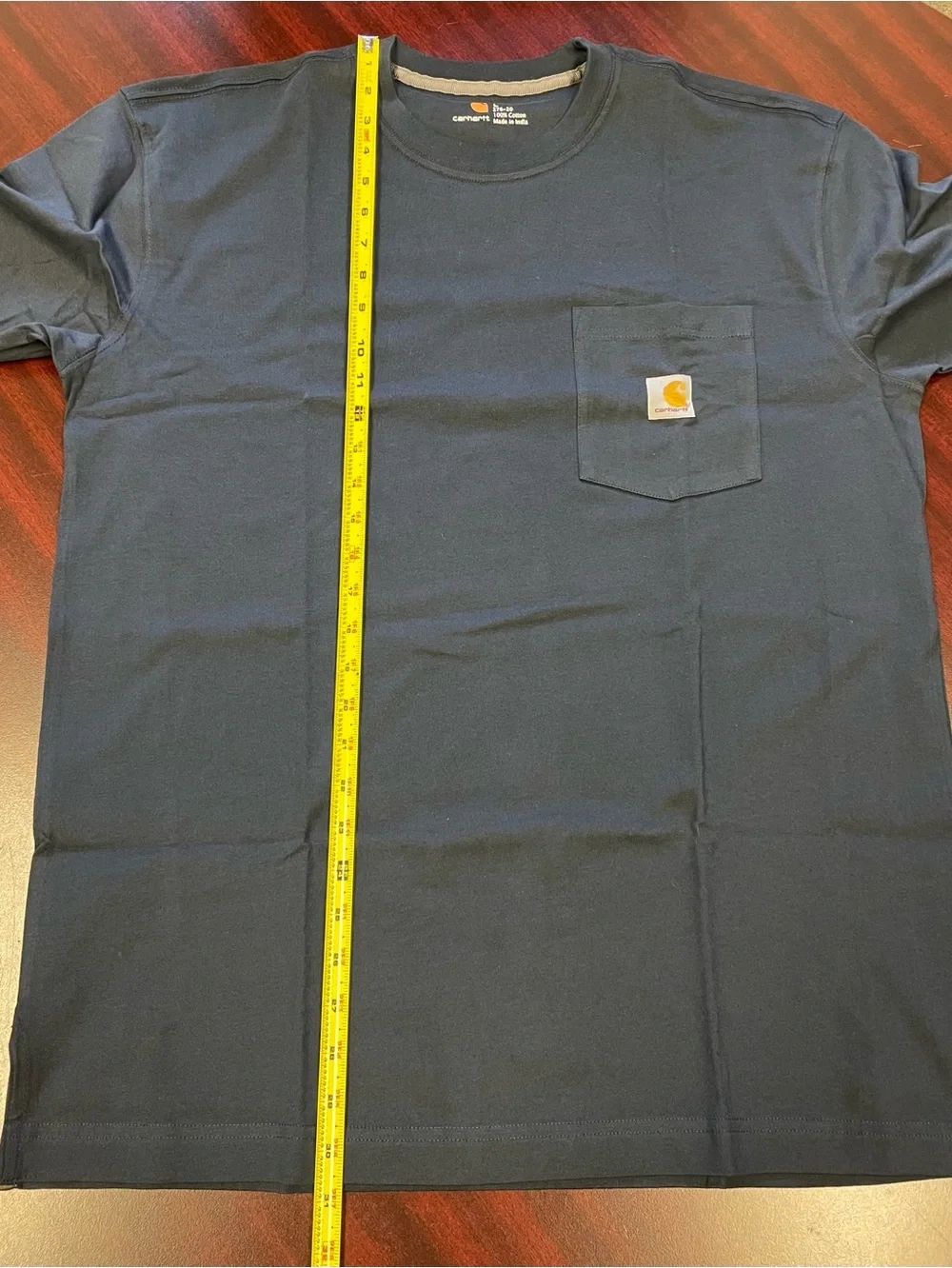 Carhartt 278-20 Men’s Pocket Short Sleeve T-Shirt in Navy Blue, NWOT